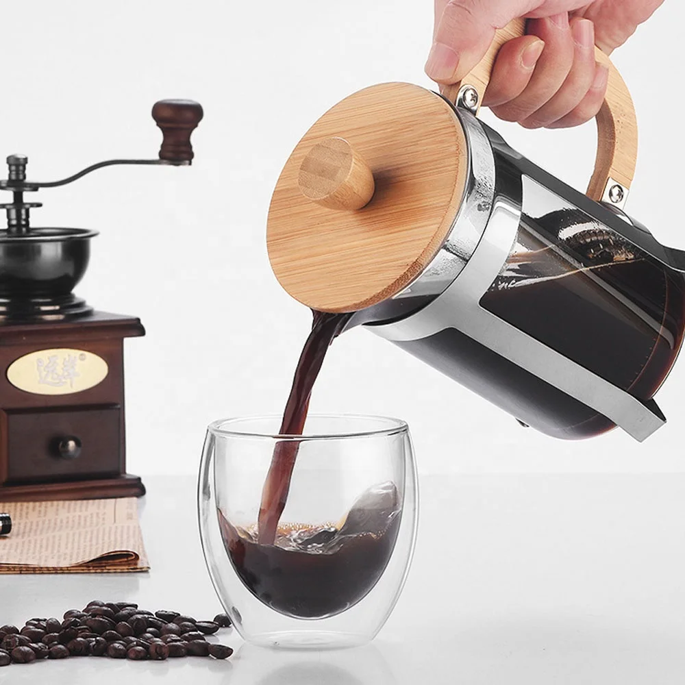 Prensa Francesa de Aço Inoxidá - Coffee Equipment For Camping avaliação e preço