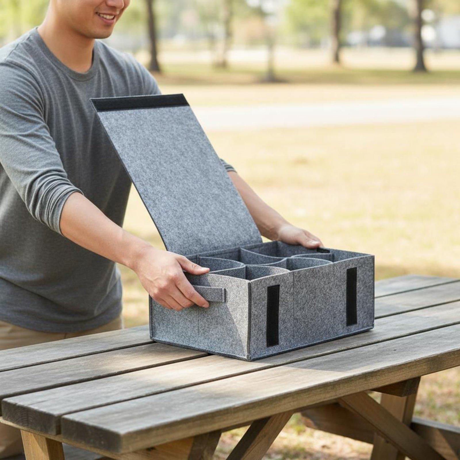 Bolsa de Armazenamento de Felt - Coffee Equipment For Camping avaliação e preço
